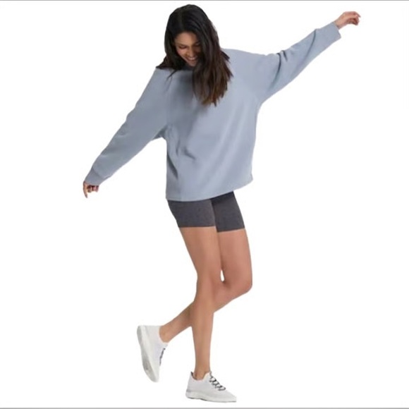 VUORI Restore Oversized Crew Neck Sweatshirt Light Cloud VW265 Sz L Women’s - Picture 1 of 7